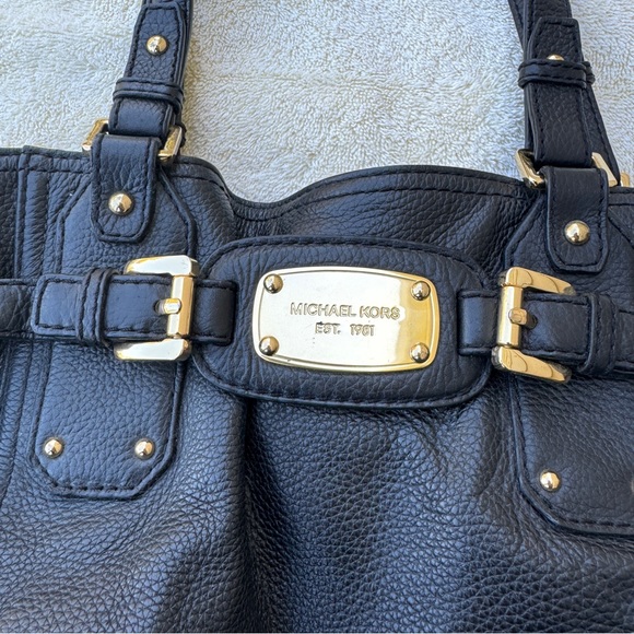Black Leather Michael Kors Purse - Picture 3 of 12